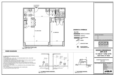 15W 72ND ST., NEW YORK, NY MAYFAIR TOWERS NOVICK RESIDENCE
